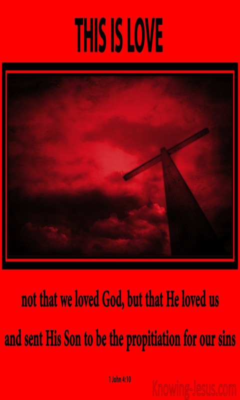 1 John 4:10 This Is Love (red)